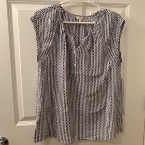 Joie anchor pattern silk top
